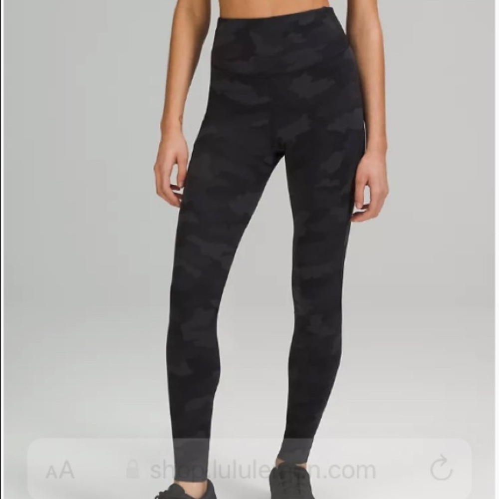 LULULEMON Sz 14 Base Pace Tight In Charcoal Grey High Rise NWT